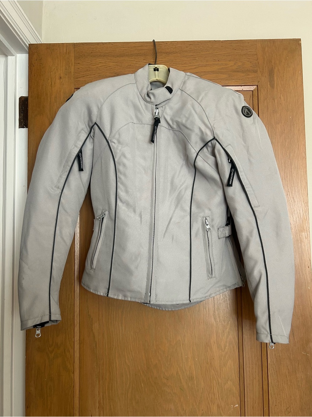 Fieldsheer Women's Roma 2.0 Jacket Motorcycle Jacket Sz 4 (Light Grey)